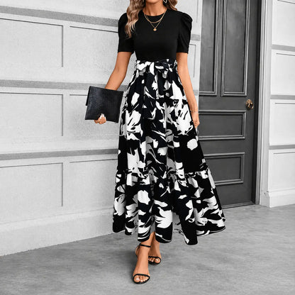 Elegant Women's Floral Maxi Dress - Casual Bohemian A-Line Long Dress for Summer Beach Vacations