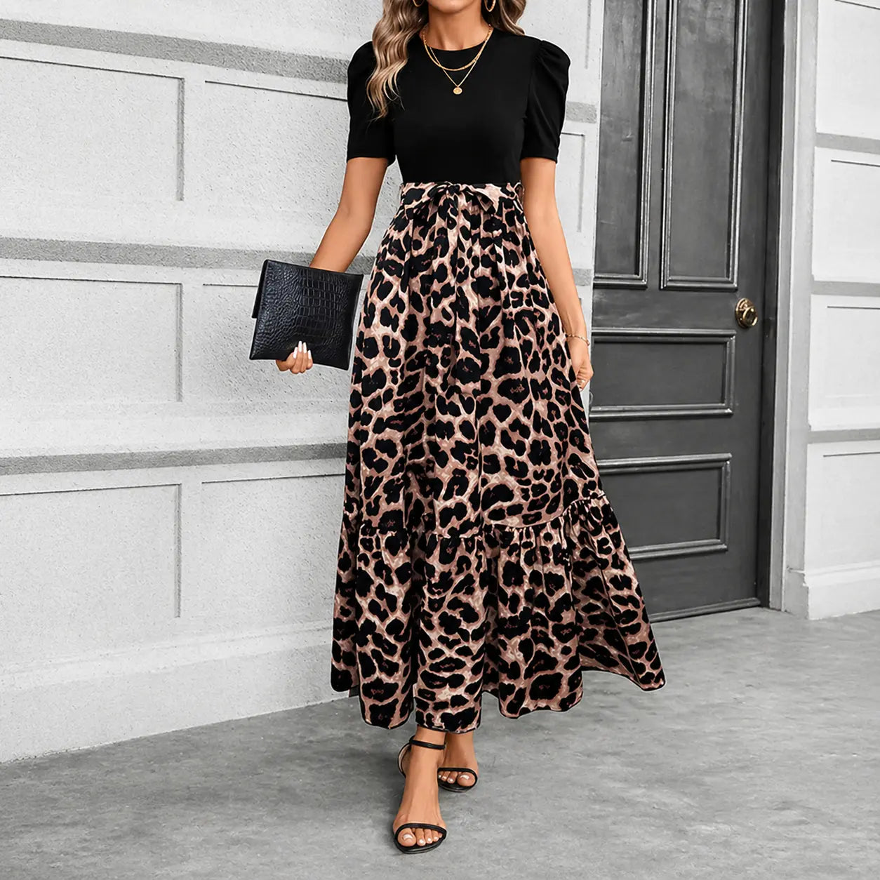 Elegant Women's Floral Maxi Dress - Casual Bohemian A-Line Long Dress for Summer Beach Vacations