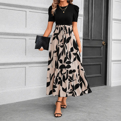 Elegant Women's Floral Maxi Dress - Casual Bohemian A-Line Long Dress for Summer Beach Vacations