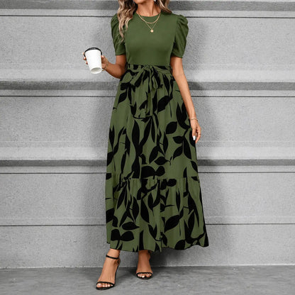 Elegant Women's Floral Maxi Dress - Casual Bohemian A-Line Long Dress for Summer Beach Vacations
