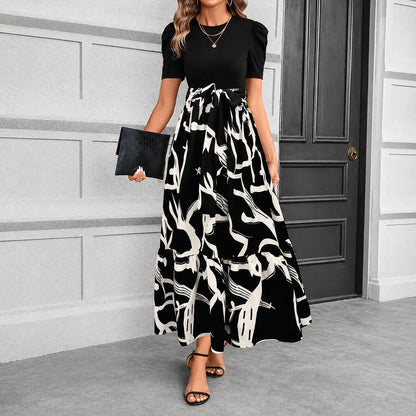 Elegant Women's Floral Maxi Dress - Casual Bohemian A-Line Long Dress for Summer Beach Vacations